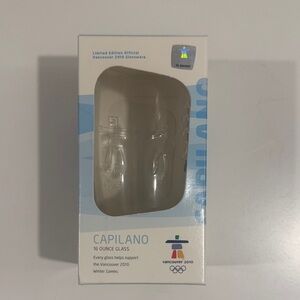 Limited Edition Vancouver 2010 Winter Olympics 16 oz glass produced by Capilano